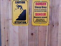 Caution signs